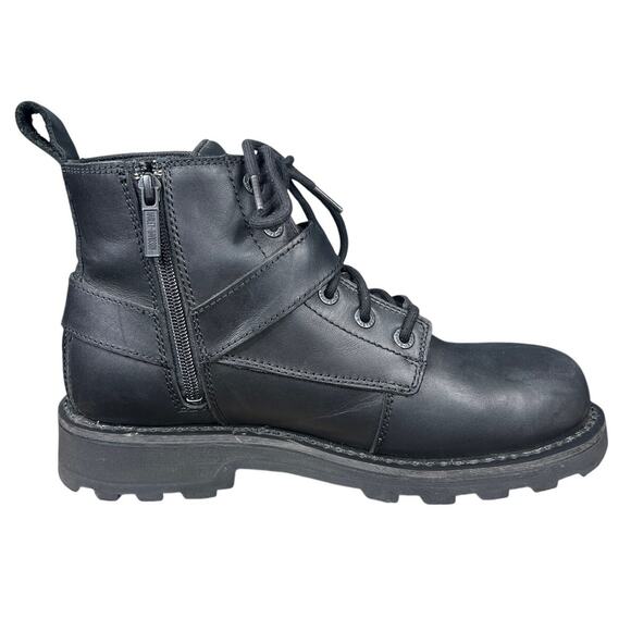 Harley Davidson Men’s Bullard Black Leather Moto Biker Boot Size US 9.5 main image 6